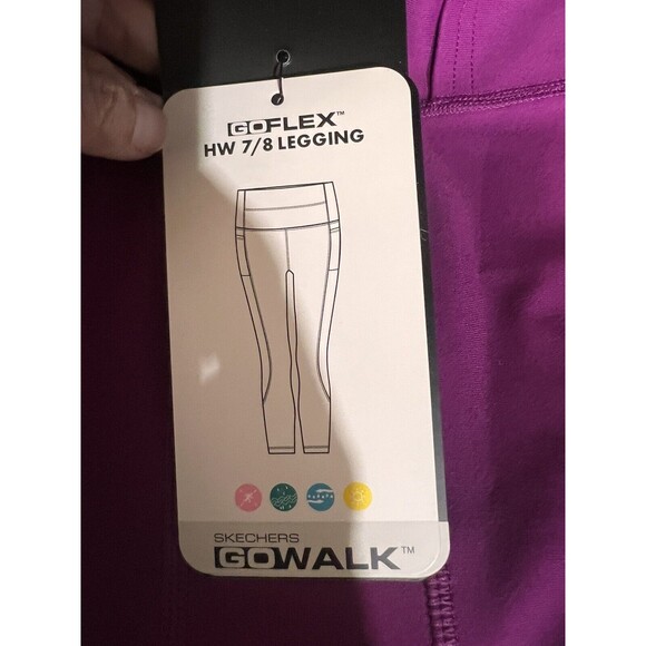 Skechers Leggings Women's GO Walk High Waisted 7/8 Magenta Size 2XL NEW - Picture 5 of 12